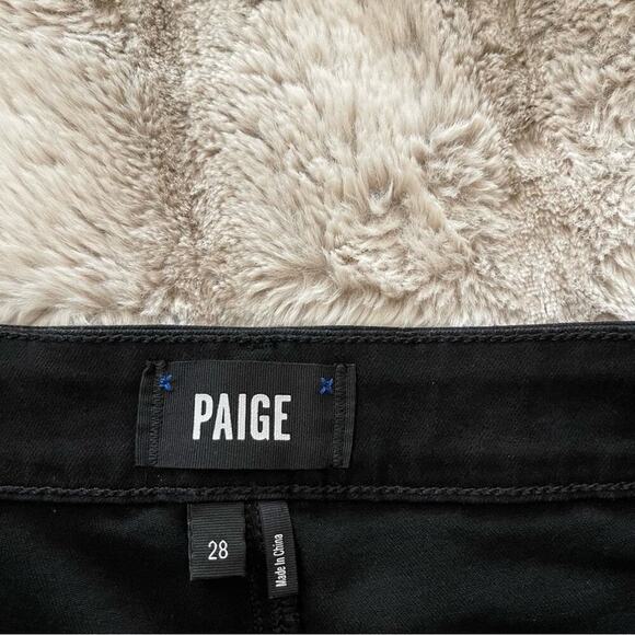 New Revolve Paige Noir Rox Embellished Hoxton Black Ankle Peg Skinny Jeans - Picture 6 of 8